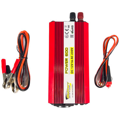 Автомобільний інвертор Bottari DC 12V - AC 230V 600W &quot;POWER-600&quot; (30200-IS)