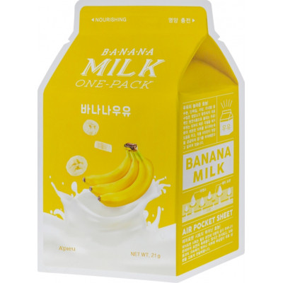 Маска для обличчя A&#039;pieu Banana Milk One-Pack 21 г (8806185797573)