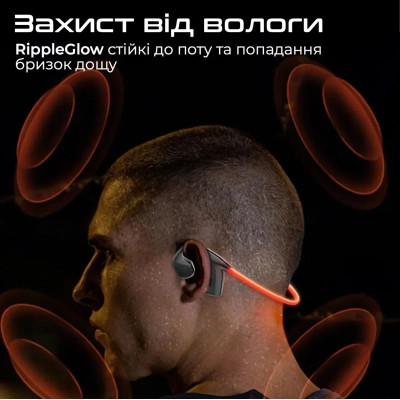 Навушники Promate RippleGlow Black (rippleglow.black)