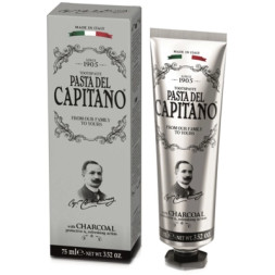 Зубна паста Pasta del Capitano З деревним вугіллям 75 мл (8002140037702)