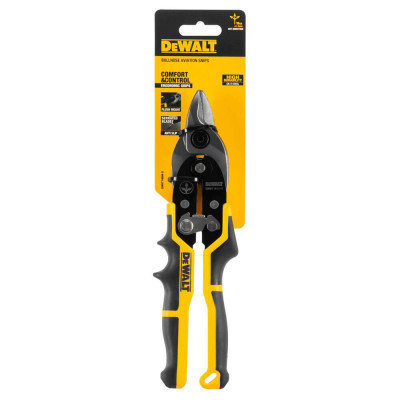 Ножиці по металу DeWALT BULLNOSE ERGO Aviation прямі з короткими губками L=235 мм (DWHT14694-0)