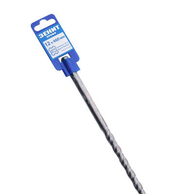 Бур Зеніт &quot;ПРОФІ&quot; SDS-Plus 12х460 мм, спіраль 4S (20012460)