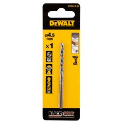 Свердло DeWALT по металу Black &amp; Gold, HSS-G, 4.5 х 80 х 47 мм (DT20519)