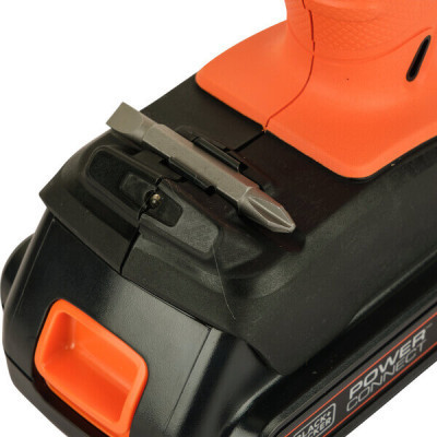 Шуруповерт Black&amp;Decker 18 В Li-Ion, 1.5Ah, 600 об/хв, 1,2 кг (BCD001C1)