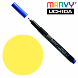 Художній маркер Marvy Жовтий, д/св. тканин, односторонній, 2мм, #522, Fine point (028617520506)