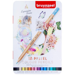 Олівці кольорові Bruynzeel EXPRESSION PASTEL, 12 кольорів (8712079468415)