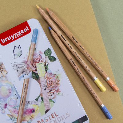 Олівці кольорові Bruynzeel EXPRESSION PASTEL, 12 кольорів (8712079468415)