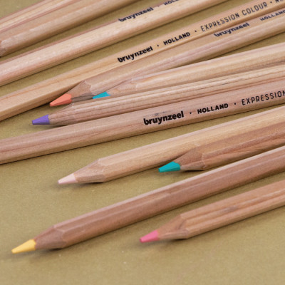 Олівці кольорові Bruynzeel EXPRESSION PASTEL, 12 кольорів (8712079468415)