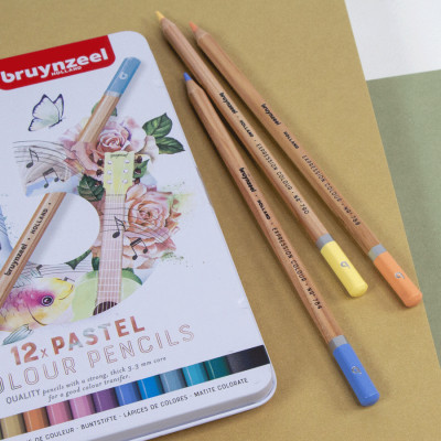 Олівці кольорові Bruynzeel EXPRESSION PASTEL, 12 кольорів (8712079468415)