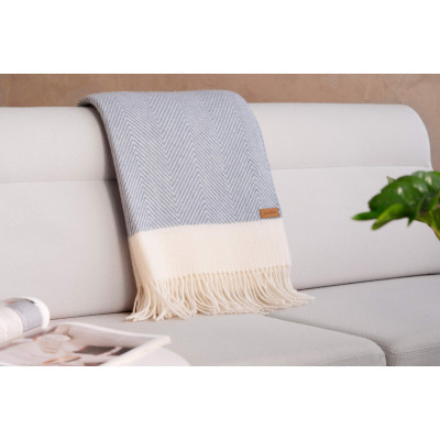 Плед Ardesto Leonardo Bianco 140x200 см, блакитний (ART0503LB)