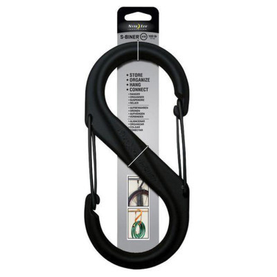 Карабін туристичний Nite ize Plastic Carb S Biner Size 10 NI796 Black (4823082709403)