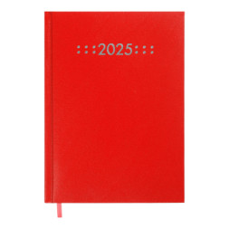 Тижневик Buromax датований 2025 CLASSIC, А5 червоний (BM.21121-05)
