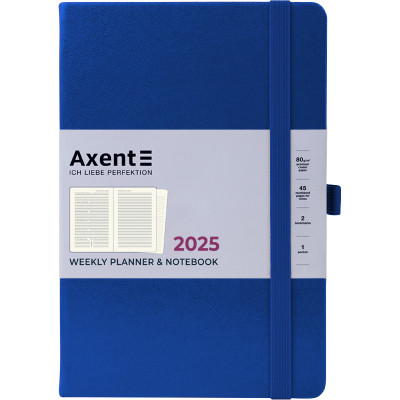 Тижневик Axent датований 2025 Prime Strong 145х210 мм, класичний синій (8507-25-38-A)