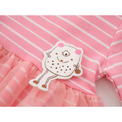 Плаття дитяче Tongs у смужку (2637-80G-pink)