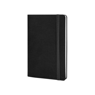 Книга записна Optima А5 VIVELLA, м’яка обкладинка, гумка, білий блок лінія, чорний (O27104-01)