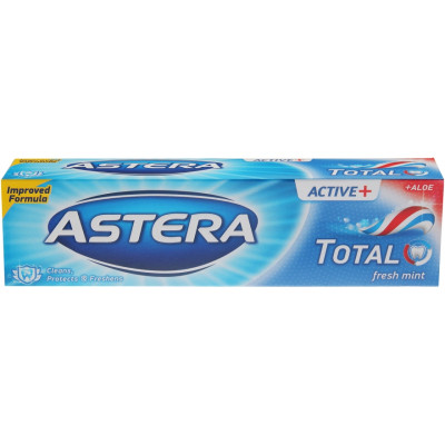 Зубна паста Astera Active+ Total Fresh Mint Комплексний захист 100 мл (3800013511688)