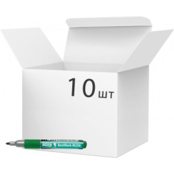 Маркер Stanger водостійкий, 1-3 мм, з грипом зелений 10 шт (MARKER-PER-STM250G10)