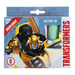 Крейда Kite кольорова Jumbo Transformers, 6 кольорів (TF24-073)