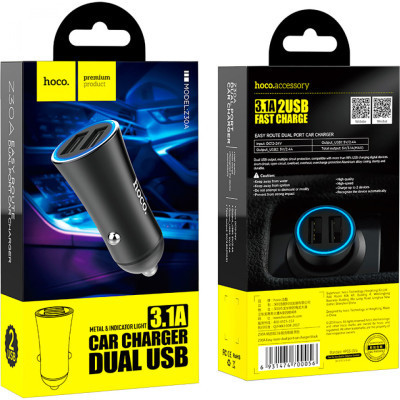 Зарядний пристрій HOCO Z30 2xUSB Black (6931474700056)
