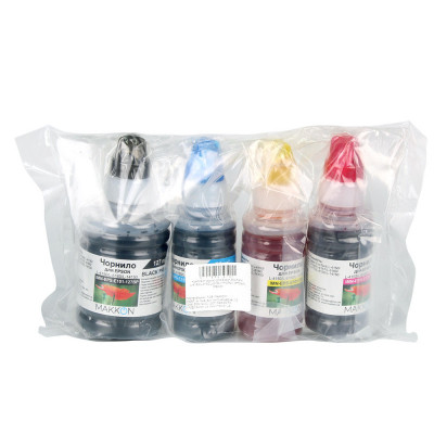 Чорнило Makkon Epson EcoTank L-4160/L-6160/L-6190 (1*127мл, 3*70мл) (KIT-EPS-E101)