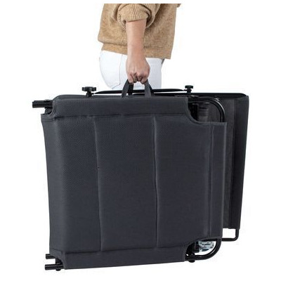Розкладачка Bo-Camp Sun Lounger With Sunscreen 5 Positions Grey (1304492) (DAS303260)