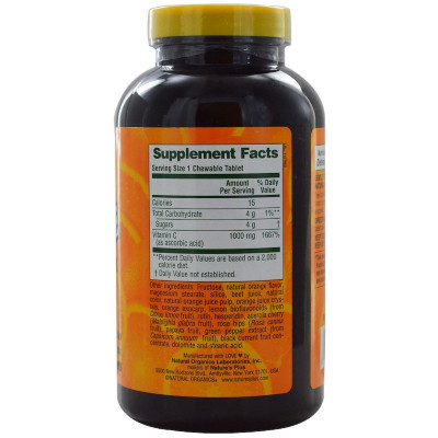 Вітамін Natures Plus Вітамін С, Orange Juice Vitamin C, 1000 мг, Nature&#039;s Plus, 6 (NTP2468)