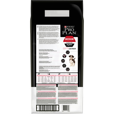 Сухий корм для собак Purina Pro Plan Dog Medium Puppy з лососем і рисом 12 кг (7613035120389)