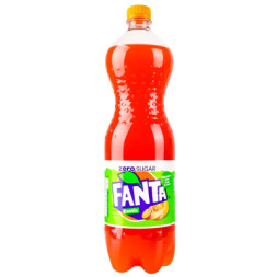 Напій Fanta Zero Sugar Exotic Безалкогольний сильногазований соковмісний 1.25 л (5449000211989)