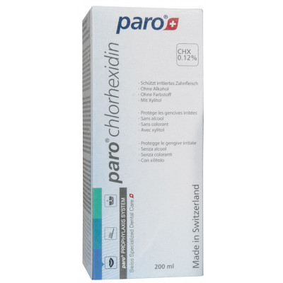 Ополіскувач для порожнини рота Paro Swiss з хлоргексидином 0.12% 200 мл (7610458026946)