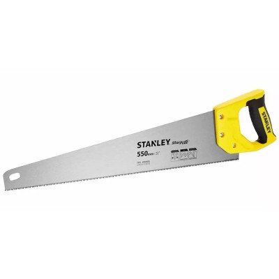 Ножівка Stanley SHARPCUT із загартованими зубами, L=550мм, 7 tpi. (STHT20368-1)