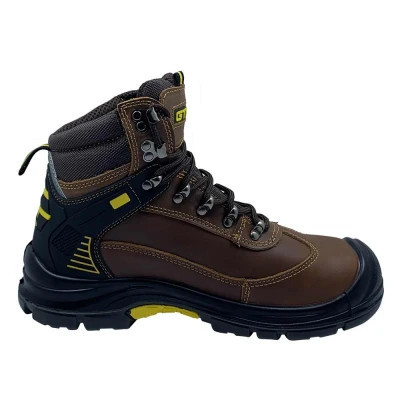 Чоботи робочі GTM р.47 композ.носок, шкіра коричневого кольору S1P SRC (SM-075-47)