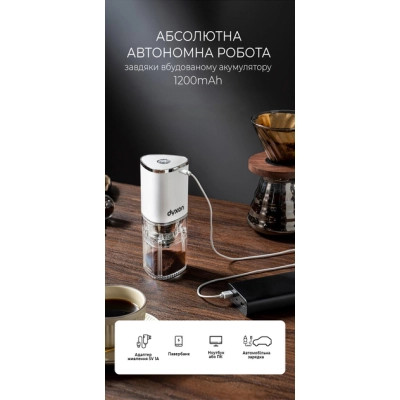 Кавомолка DYXON MEGAGRIND 155 White (DXNKMMGGD155W)