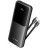 Батарея універсальна Vention 10000mAh 22.5W 3A PD, Built-in USB-C+Lightning Cables, Black (FHOB0)