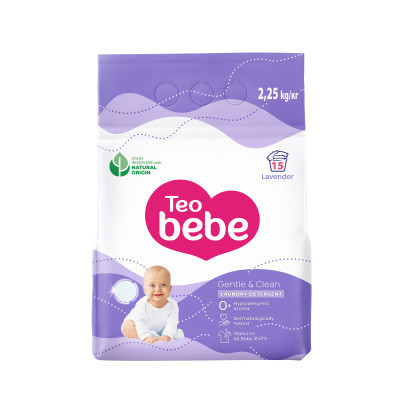 Пральний порошок Teo bebe Gentle &amp; Clean Lavender 2.25 кг (3800024048449)