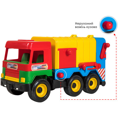 Спецтехніка Tigres &quot;Middle truck&quot; сміттєвоз жовтий (39224)