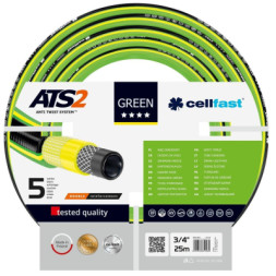 Шланг для поливу Cellfast GREEN ATS, 3/4&quot;, 25м, 5 шарів, до 30 Бар, -20…+60°C (15-120)