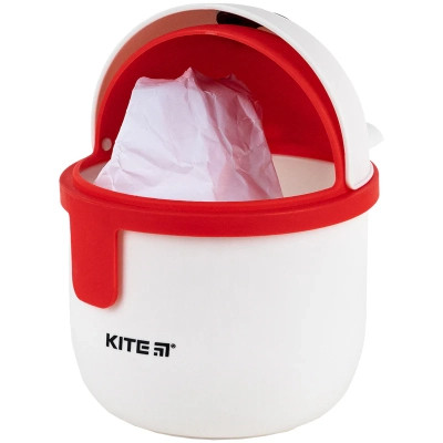 Кошик для паперів Kite Настільний контейнер для сміття, білий (K24-009-2)