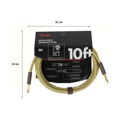 Інструментальний кабель Fender Cable Deluxe Series 10&#039; Tweed (228463)