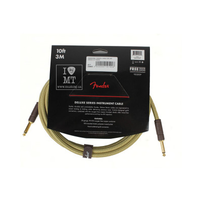 Інструментальний кабель Fender Cable Deluxe Series 10&#039; Tweed (228463)