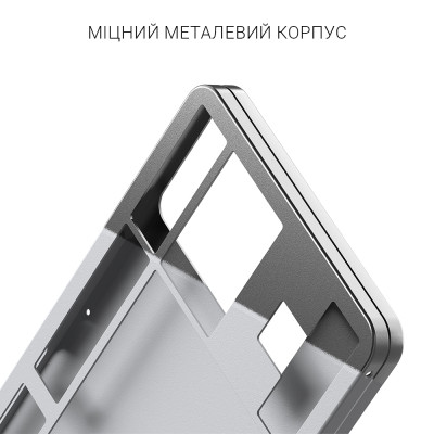 Клавіатура Dark Project ALU87 Daylight ABS RGB Mech G3MS Zircon White/Grey (DPKB_DAYLIGHT_87_ANSI_UA)
