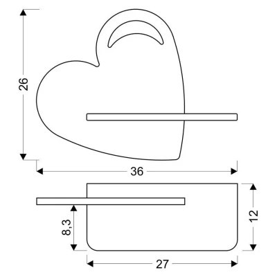 Світильник Candellux HEART (21-84576)