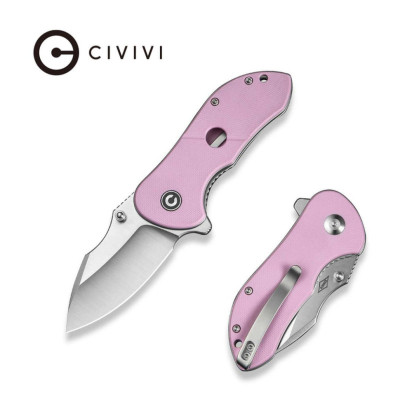 Ніж Civivi Gordo, Satin, рожевий G10 (C22018C-4)