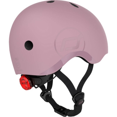 Шолом Scoot&amp;Ride пастельно-бузковий з ліхтариком 51-53см (SR-190605-WILDBERRY)