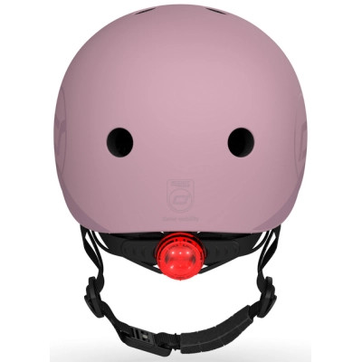 Шолом Scoot&amp;Ride пастельно-бузковий з ліхтариком 51-53см (SR-190605-WILDBERRY)