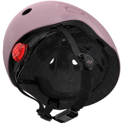 Шолом Scoot&amp;Ride пастельно-бузковий з ліхтариком 51-53см (SR-190605-WILDBERRY)