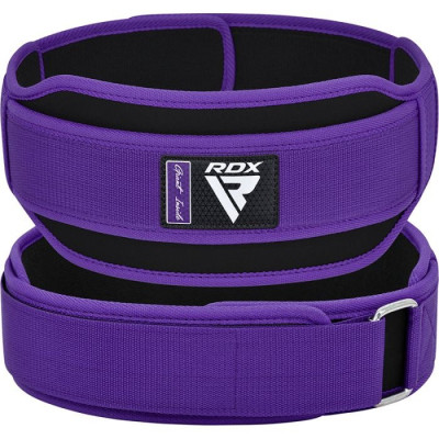 Атлетичний пояс RDX RX5 Double Belt неопреновий Purpel XS (WBD-RX5PR-XS)