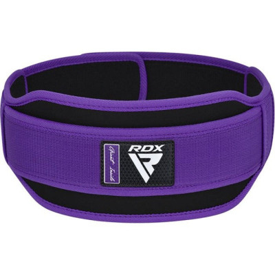 Атлетичний пояс RDX RX5 Double Belt неопреновий Purpel XS (WBD-RX5PR-XS)