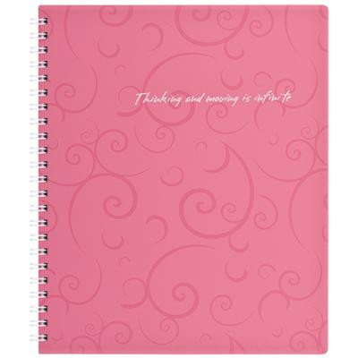 Блокнот Buromax spiral side, В5, 80sheets, Barocco, square, pink (BM.2419-610)