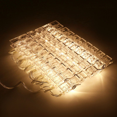 Гірлянда ColorWay Світлодіодна з прищіпками для фото 20 LED / 3 м USB (CW-LCP-20L30BU)