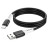 Дата кабель USB 2.0 AM to Type-C 1.0m 3A Black HOCO (6931474768575)
